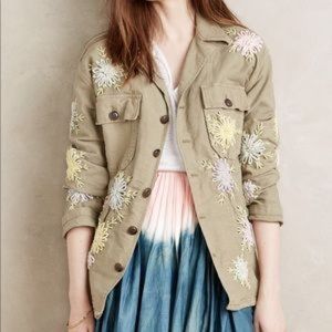Artisan De Lux Poppy Embroidered Cargo Jacket
